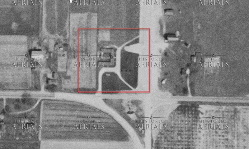 Sunset Motel - 1955 Aerial (newer photo)